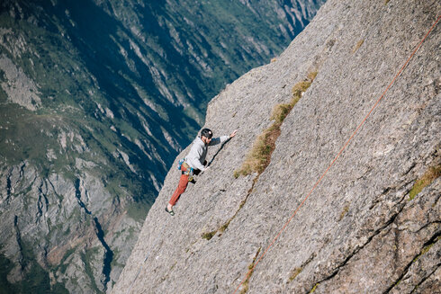 Panoramaerlebnis beim Klettern im Paznaun