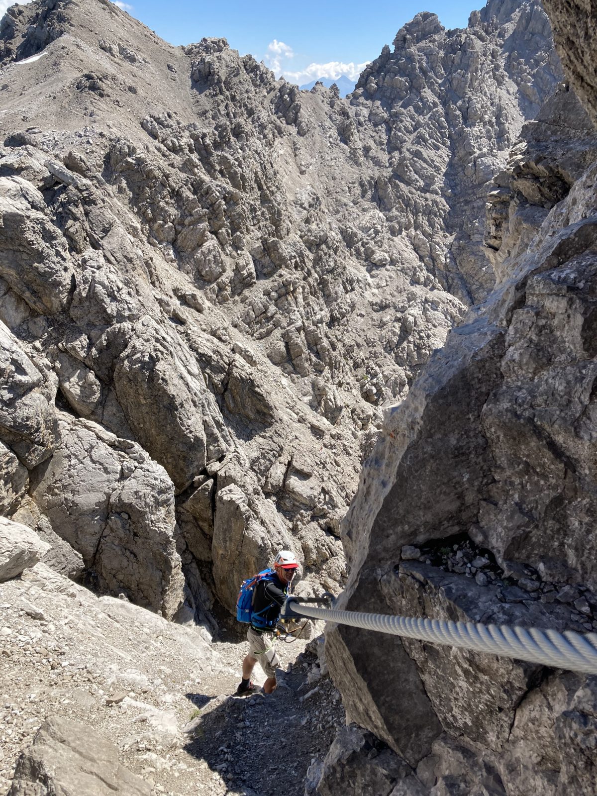 Imster Klettersteig, Abstieg durchs Engelkarl, Foto: Susa Schreiner | Climbers Paradise