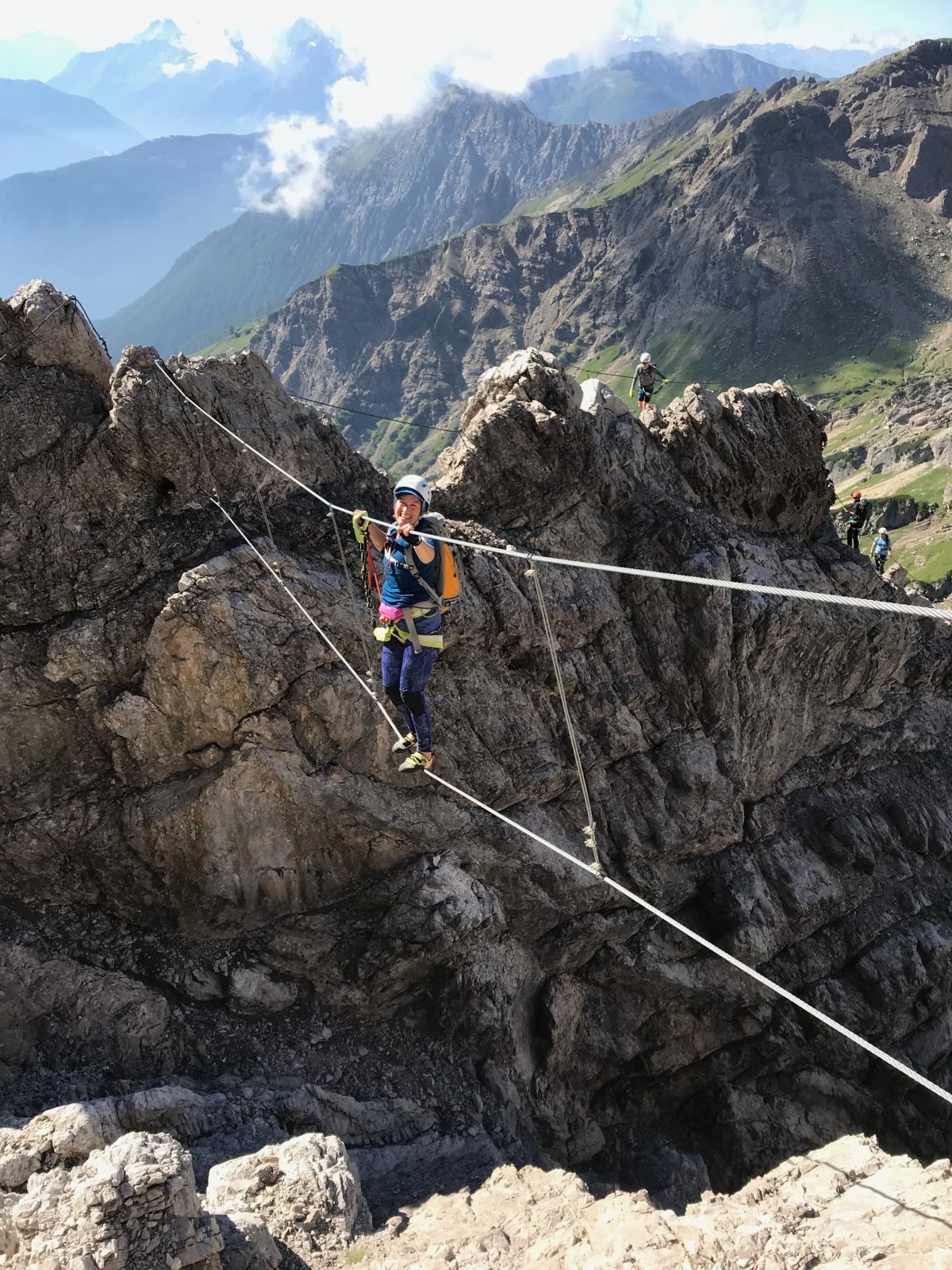 Seilbrücke im Imster Klettersteig, Foto: Susa Schreiner | Climbers Paradise