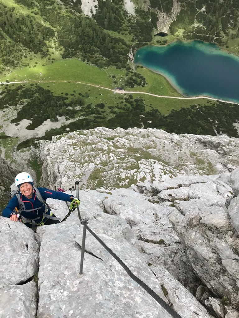 Ehrwalder Klettersteigrunde - Tajakante Klettersteig; Foto: Susa Schreiner | Climbers Paradise