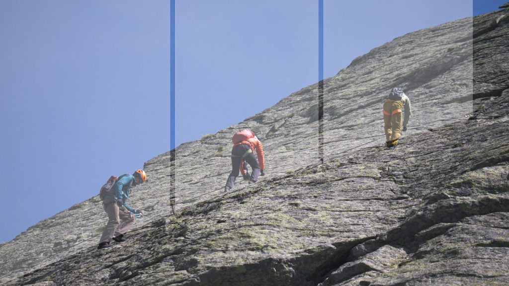 Klettersteigtutorial - Unterwegs, Abstände, Foto: Alpsolut, Österreichischer Alpenverein | Climbers Paradise