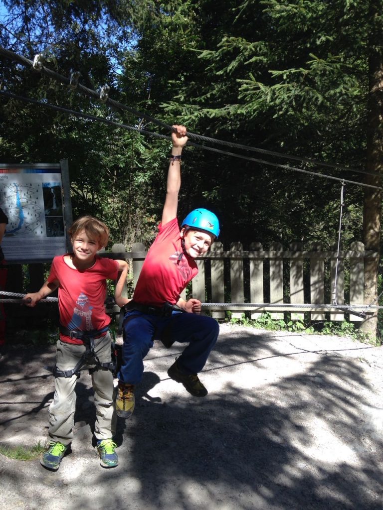 Klettersteig mit Kindern - Spaß, Foto: Matthias Bader | Climbers Paradise