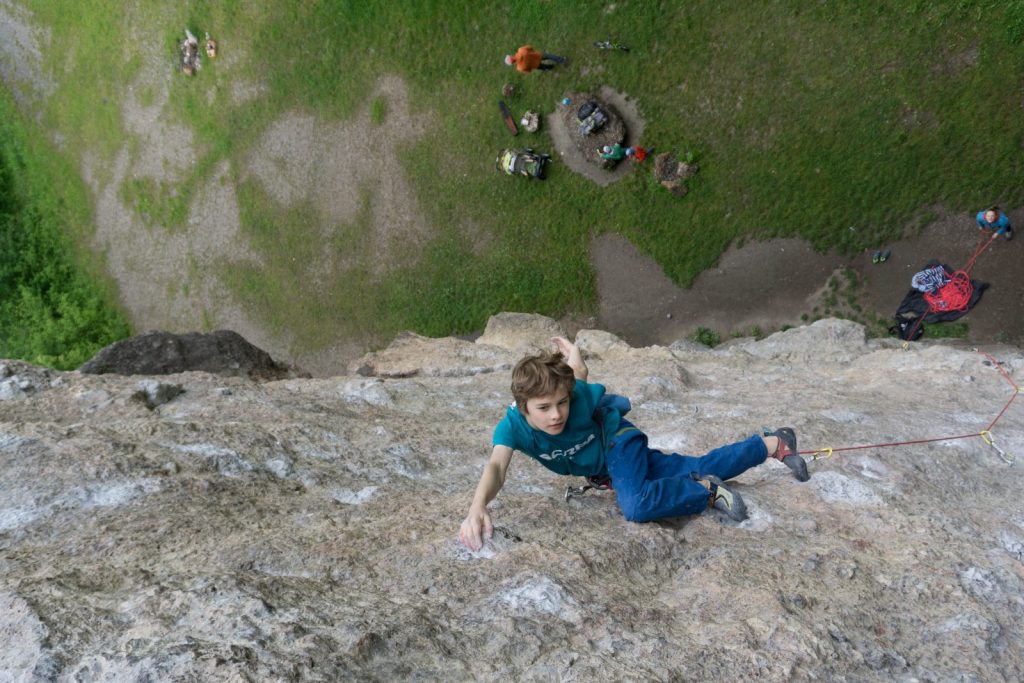 Klettern mit Kindern - am Fels, Foto: Matthias Bader | Climbers Paradise