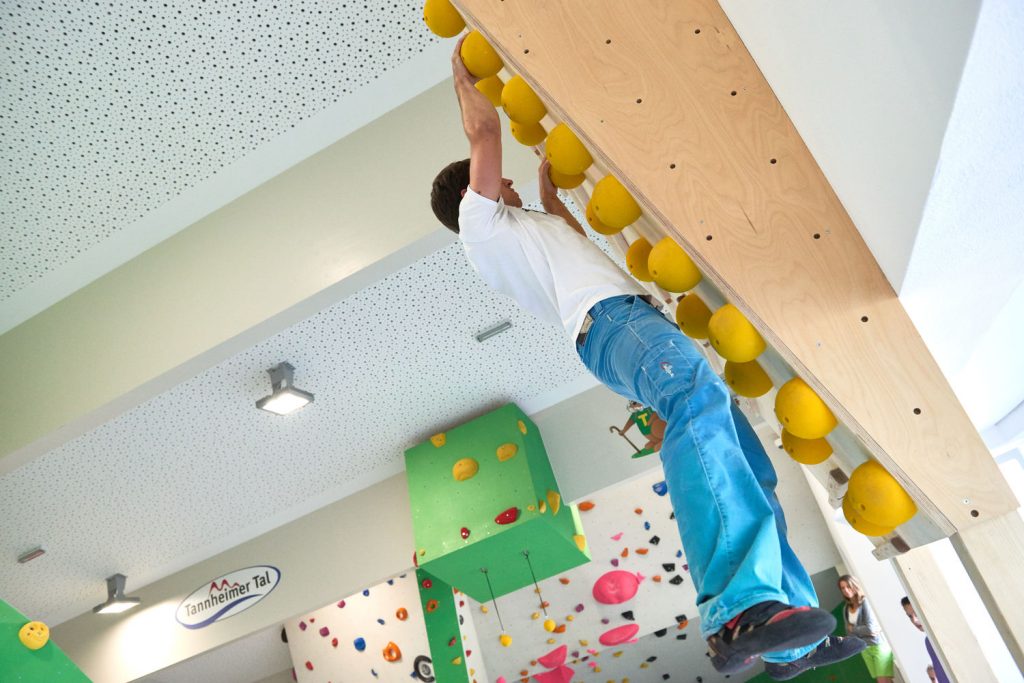 Campusboard im Kletter & Bouldertreff im Tannheimer Tal